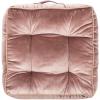 SAFAVIEH Primrose Glam 18-inch Blush Pink Velvet Square Floor Pillow, 0(Pink)