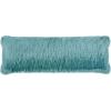 SAFAVIEH Soleil Indoor/Outdoor Shag Throw Pillow, 22″x22″, Champagne(Blue)