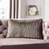 SAFAVIEH Soleil Indoor/Outdoor Shag Throw Pillow, 22″x22″, Champagne(Taupe)