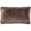 SAFAVIEH Soleil Indoor/Outdoor Shag Throw Pillow, 22″x22″, Champagne(Taupe)