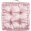 Safavieh Belia Glam 18-inch Light Grey Velvet Square Floor Pillow(Blush)