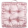 Safavieh Belia Glam 18-inch Light Grey Velvet Square Floor Pillow(Blush)