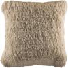 Safavieh Cali Shag Throw Pillow, Silver(Beige)