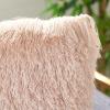 Safavieh Cali Shag Throw Pillow, Silver(Blush)