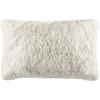 Safavieh Cali Shag Throw Pillow, Silver(Ivory)