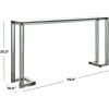 Safavieh Couture Home Benji Glam Black Acrylic Glass Top Console Table(Black)