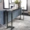 Safavieh Couture Home Benji Glam Black Acrylic Glass Top Console Table(Black)