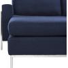 Safavieh Couture Home Camila Navy and Brushed Stainless Steel Sectional