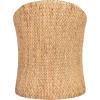 Safavieh Couture Home Collection Solomon Rattan, Natural/Beige Cushion Water Hyacinth Dining Chair (Fully Assembled) CWK2000A, Rattan