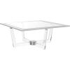 Safavieh Couture Home Hermina Glam Silver Acrylic Glass Top Coffee Table