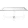 Safavieh Couture Home Hermina Glam Silver Acrylic Glass Top Coffee Table