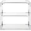 Safavieh Couture Home Louisa Glam Silver Acrylic End Table(Silver)