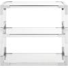 Safavieh Couture Home Louisa Glam Silver Acrylic End Table(Silver)