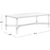 Safavieh Couture Home Suzanna Glam Silver Acrylic Coffee Table(Silver)