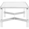 Safavieh Couture Home Suzanna Glam Silver Acrylic Coffee Table(Silver)