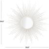 Safavieh Home Collection Alves 30-inch Champagne Sunburst Round Mirror