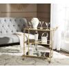 Safavieh Home Collection Aurelius Silver Bar Cart(Gold / Mirror)