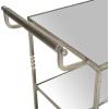 Safavieh Home Collection Aurelius Silver Bar Cart(Silver / Mirror)