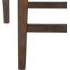 Safavieh Home Collection Billy 5 Piece Pub Set, Dark Brown and Black