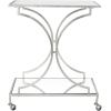 Safavieh Home Collection Ignatius Silver Bar Cart(Silver / Mirror)