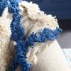 Safavieh Home Collection Lila Grace Boho Grey and Beige Fringe 50 x 60-inch Throw Blanket(Navy / Beige)