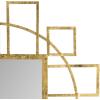 Safavieh Home Collection Matrix-Art Deco 35 x 35-inch Gold Decorative-Mirror