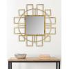 Safavieh Home Collection Matrix-Art Deco 35 x 35-inch Gold Decorative-Mirror