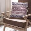 Safavieh Home Mela Purple and Beige Boho Tassel 18-inch Decorative Pillow