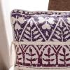 Safavieh Home Mela Purple and Beige Boho Tassel 18-inch Decorative Pillow