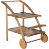Safavieh Outdoor Living Collection Lodi Tea Cart(Natural)