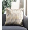 Safavieh Pillow Collection Throw Pillows, 20 by 20-Inch, Boho Chic Neon Citrus, Set of 2(Metallic Silver)