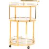 Safavieh Rio Bar Cart(Gold / Tea)