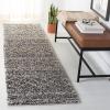 SAFAVIEH Area Rug 8×10 – Arizona Shag Collection – Large – Ivory & Beige, Moroccan Boho Design, Non-Shedding & Easy to Clean, Ideal for Living Room, Bedroom, Dining Space (ASG743A)(Brown/Ivory)