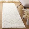 SAFAVIEH Area Rug 8×10 – Arizona Shag Collection – Large – Ivory & Beige, Moroccan Boho Design, Non-Shedding & Easy to Clean, Ideal for Living Room, Bedroom, Dining Space (ASG743A)(Ivory/Beige)