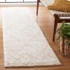 SAFAVIEH Area Rug 8×10 – Berber Shag Collection – Large – Ivory & Grey, Moroccan Design, Non-Shedding & Easy Cleaning, Plush Thick Pile, Ideal for Living Room, Bedroom, Dining Space (BER574G)(Ivory/Beige)