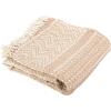 SAFAVIEH Becks Fringe Throw Blanket, 60″x72″, Copper/Beige(Copper / Beige)