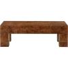 SAFAVIEH Couture Collection – Betharose Walnut Burl Wood Coffee Table, Modern Rectangular Living Room Centerpiece (SFV2220A)(Walnut Burl)