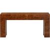 SAFAVIEH Couture Collection – Betharose Walnut Burl Wood Console Table, Modern Entryway & Living Room Accent (SFV2221A)(Walnut Burl)