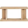 SAFAVIEH Couture Collection – Claramay Walnut Cerused Oak Console Table, Modern Wood Entryway & Living Room Accent (SFV2223B)(Natural Cerused Oak)