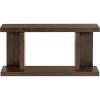 SAFAVIEH Couture Collection – Claramay Walnut Cerused Oak Console Table, Modern Wood Entryway & Living Room Accent (SFV2223B)(Walnut)