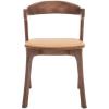 SAFAVIEH Couture Collection Brylie Rustic Black Leather Chair Set of 2(Walnut/Brown)