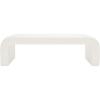 SAFAVIEH Couture Collection Caralynn Mid-Century Modern Ivory Boucle Bench (Fully Assembled)