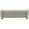 SAFAVIEH Couture Collection Danianna Light Brown Boucle Storage Ottoman (Fully Assembled)(Light Brown)