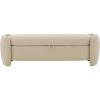 SAFAVIEH Couture Collection Danianna Light Brown Boucle Storage Ottoman (Fully Assembled)(Oatmeal)