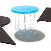 SAFAVIEH Couture Collection Edwards Turquoise Acrylic Accent Table(Turquoise)