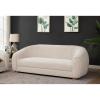 SAFAVIEH Couture Collection Emiliana Contemporary Ivory Boucle Sofa (Fully Assembled)