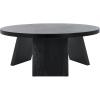 SAFAVIEH Couture Collection Julianna Mid-Century Modern Black Round Coffee Table(Black)
