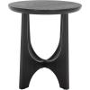 SAFAVIEH Couture Collection Sasha Medium Oak Veneer Accent Table(Black)