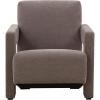 SAFAVIEH Couture Collection Taylor Modern Navy Velvet Upholstered Accent Chair (Fully Assembled)(Brown)