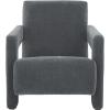 SAFAVIEH Couture Collection Taylor Modern Navy Velvet Upholstered Accent Chair (Fully Assembled)(Navy)